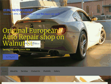 Tablet Screenshot of euromotorgroup.net